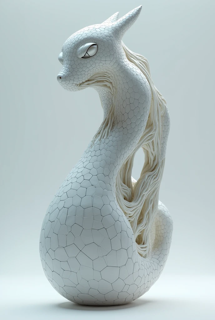 (extremadamente detallado, obra maestra, La mejor calidad), Estilo oscuro, intense illumination, rostro con arrugas, lengua larga, tentacle, deforme, monstruoso, interior de una piscina de agua verdosa, imagen submarina, alien con Colmillos finos, pico de pulpo amenazante. manchas de tinta. Rococo composition. Luz de caravaggio