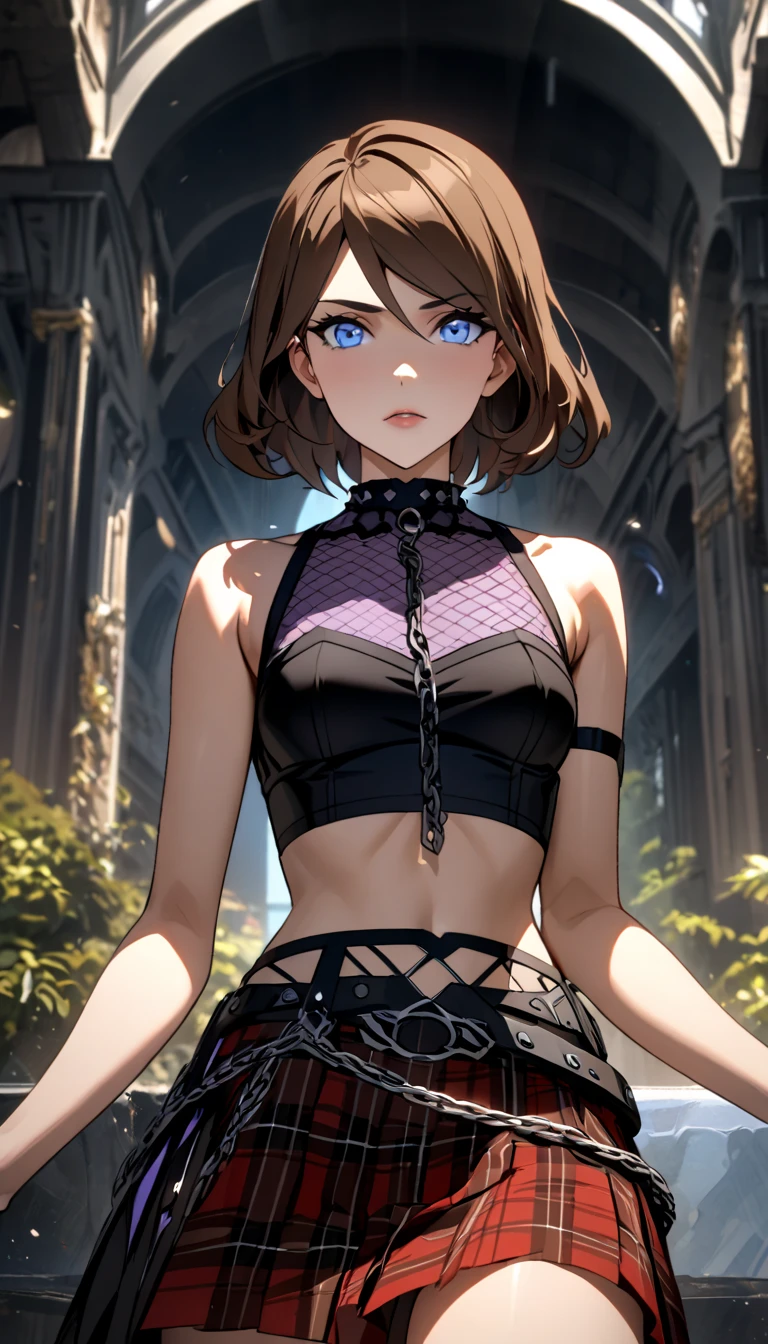 crop top, (text:1.4), <lora:NoTitsCropTop-V2.1-000020:1>, (masterpiece), (extremely intricate:1.3), (realistic), portrait of a girl, the most beautiful artwork in the world, (medieval armor), metal reflections, upper body, outdoors, intense sunlight, far away castle, professional oil painting of a stunning woman by Ed Blinkey and Atey Ghailan and Jeremy Mann and Greg Rutkowski, detailed, sharp focus, dramatic, award winning, matte drawing, cinematic lighting, octane render, unreal engine, volumetrics dtx