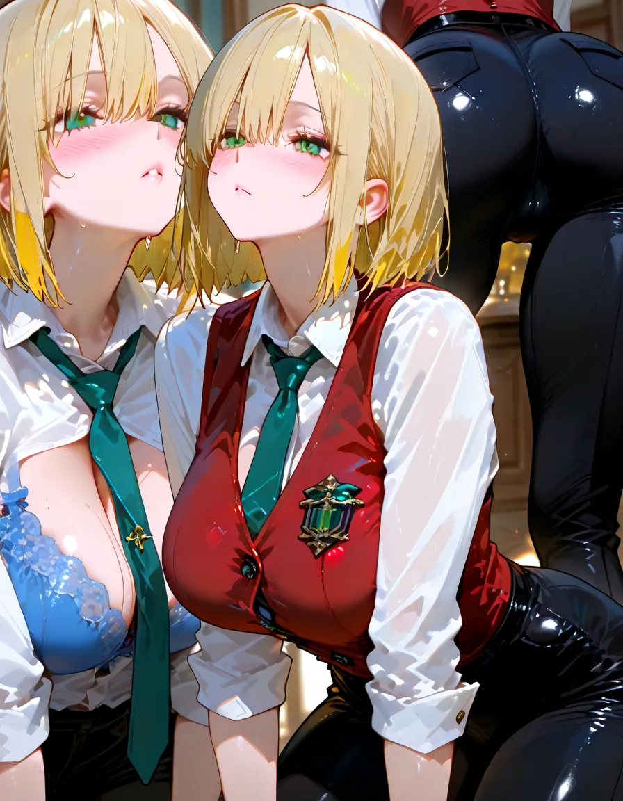 Anime Moe Art Style,Highest quality,High resolution,Anatomically correct,Multiple Girls,Mid twenties,color々Girl with a hairstyle,A wide variety of girls,Super detailed,Big Breasts,Shiny skin,Beautiful Skin,A rich expression,A big smile,female teacher,Undressing,Nipples are visible,classroom,Sit at a desk,sexy,Eyes drawn in detail,8k