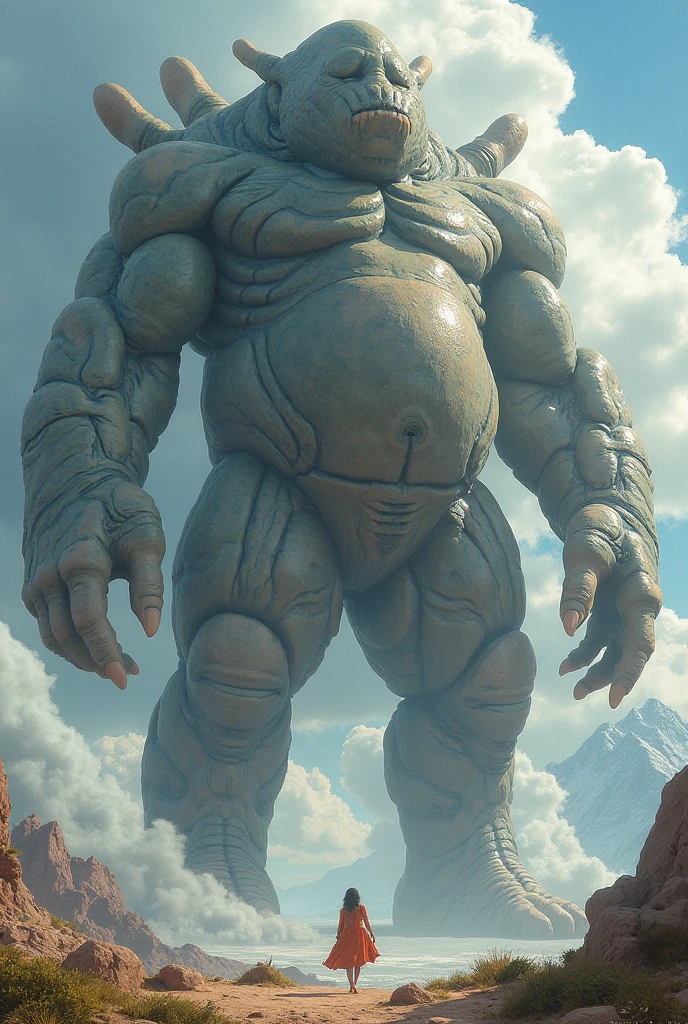 A man so huge that his love handles shelter an extra-technological technopolis