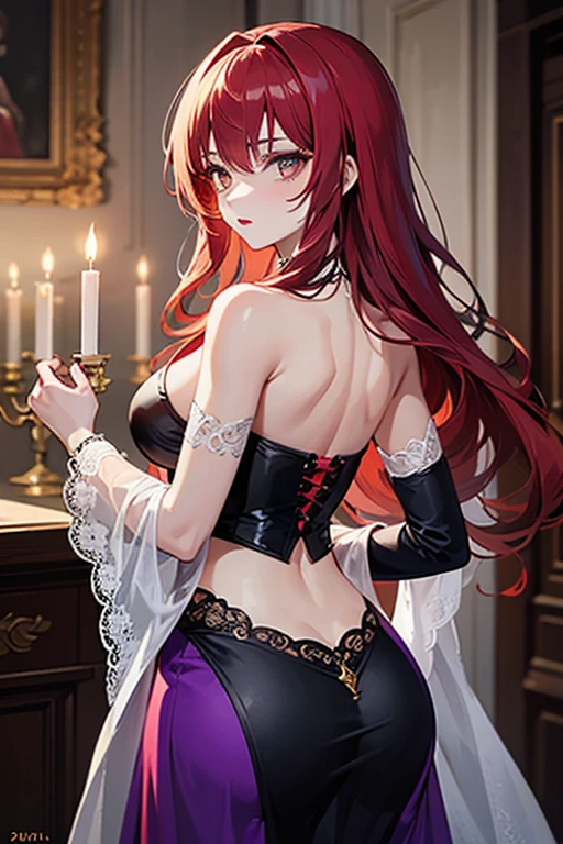 MIss fortune, black lingerie