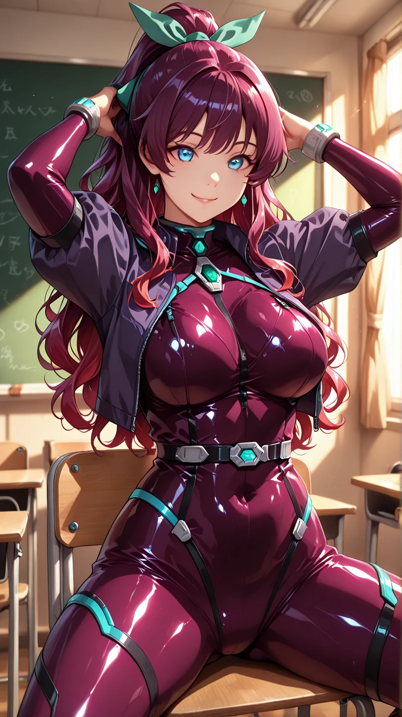 (masutepiece, Transparent air, Transparent eyes,Best Quality, Perfect Anatomy, High quality:1.4), absurderes, absolutely resolution, unbelievable Ridiculous, hight resolution, ultra-detailliert, Official art, Unity 8k壁纸, Kinetic typography,nice hand, Perfect hands, Detailed beautiful hands, Large_filesize, fulcolor, hight resolution, symmetric, exceptional, Best aesthetic, newest, Anime, very beautiful detailed body,The hair,faces,The eye, BREAK, (17 years old girl), Beauty 1 person,Solo,(Cute:1.5),(Chibi:0.6),(kawaii:1.5),(Lori:0.5),BREAK,(17 years old girl),Very detailed,colourfull,highest details,Clear skin,Beautiful skin,Shy,Very detailed,colourfull,highest details,BREAK,Clear skin,Beautiful skin,Shy skin,1 beautiful girl,{Heterochromia,pale blue eyes,pale green eyes:1.5},star eye silhouette,BREAK,(Pink hair, Medium length:1.4),(Twin braids,A little curly hair,Single-sided twisted blade,Princess Cut:1.3),(cleavage of the breast,Big breasts,Beautiful breasts,Large breasts:1.5),(long eyelashes, Double eyelids:1.2),Solo,gleaming skin, Clear skin, Beautiful skin,(best quality face),(Top quality glowing eyes), (The best smile,:D:1.45),  

//The appearance of a trench coat incorporating fashion technology,
Holographic trench coat with LED lights,
Reflective bodysuit and asymmetrical skirt,
Sci-tech bootturistic visor sunglasses,
BREAK(Office, desk work, whiteboard, sofa, buildings from window,Makuhoku Computer,
(upward looking gaze :1.2) ,
Looking Up ,
From  above ,depth of fields,

 BREAK,wakame,wakame,wakame,(Cowboy Shot:1.4), 

BREAK,(Blurry background:1.3),(absurderes, hight resolution, Super Detail Art),cel shading,Clear Color, Lonely optical effect, Beautiful pictures, Bright glow, mystic atmosphere,(Close-up of girl:1.1), Mystical light particle effect,manga influence, clean line drawings,