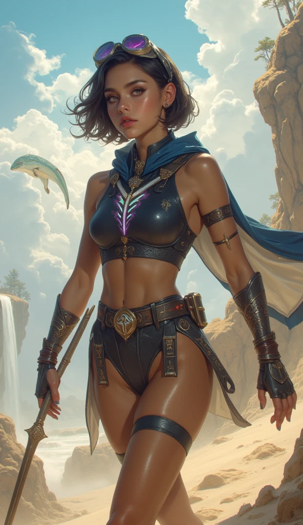 girl, teen, amazon warrior, holding spear and shield, small breasts,battle bodypaint, vibrant appearance, creative behavior, imaginative, sensual, spontaneous, highest quality, skin texture, intricate details, (cinematic lighting), RAW photo, 8k