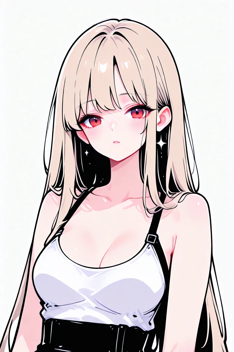 a close up of a beautiful, 22-year-old russian girl,Raised sexy,drenched all over the body,clothes see-through:1.2,, c cup,Wet hair,The chest is huge, woman wavy hair and a ponytail. torn clothes. red summer tank top, damaged clothes, Cleavage, big breasts, exposed, at pixiv, top rated on pixiv, pixiv style, pixiv contest winner, , anime moe artstyle, seductive anime girl