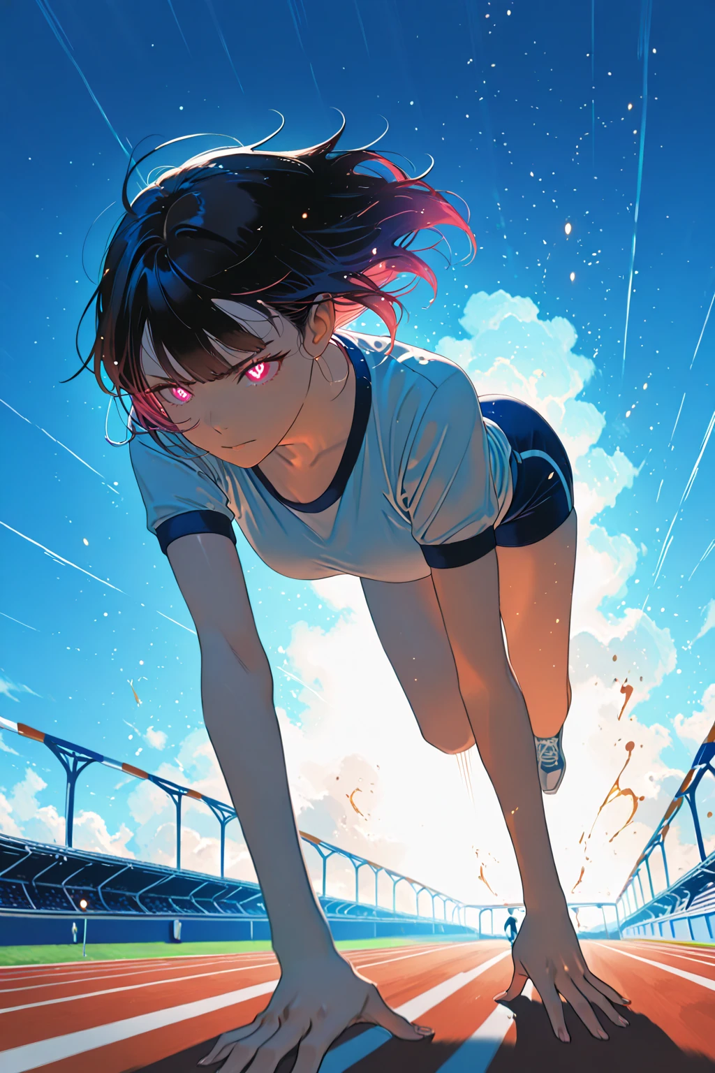 masterpiece,
1girl, smile, running,
<lora:syucyusen_1:1>emphasis lines,motion lines, motion blur,