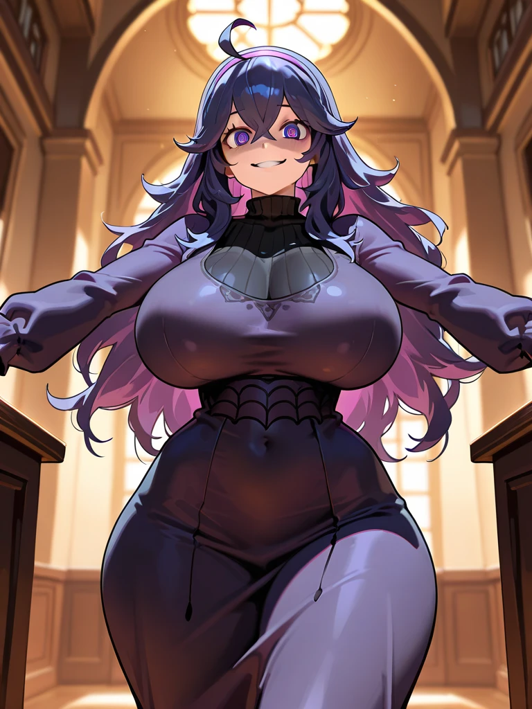 最high quality, high quality, 8k、High resolution,Highest quality、solo、Open Mouth Smile、A fat girl in black clothes with a black hat and glasses, Frivolous anime witch casting a spell, A strong and plump female magician, Black boots, chic, Anime Moe Art Style, Cute Witch, I also make fan art, Sky Witch