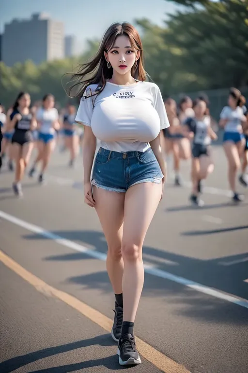 huge tit barechested A sexy Large crowds
