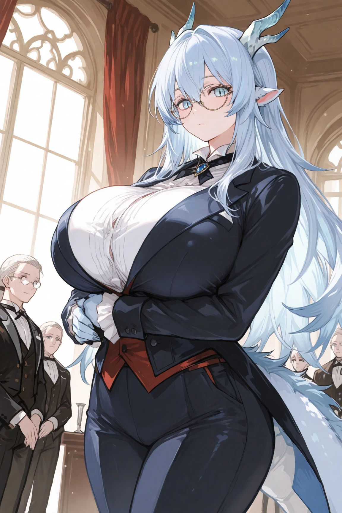 a man,a girl, a couple,heterosexuality, Beautiful wife,victorian style,woman with huge ,making love,