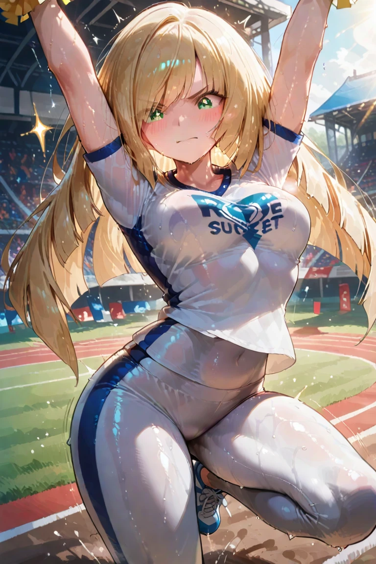 Lucy Heartfilia, sexy, Brown eyes, Blonde, Olympique de Marseille soccer uniform, Supporter, Large Breasts, Stadium, blush,
Beautiful Hair, Beautiful Face, Beautiful attention to detail, Beautiful clavicle, Beautiful body, Beautiful breasts, Beautiful thighs, Beautiful feet, Beautiful fingers, Japanese women