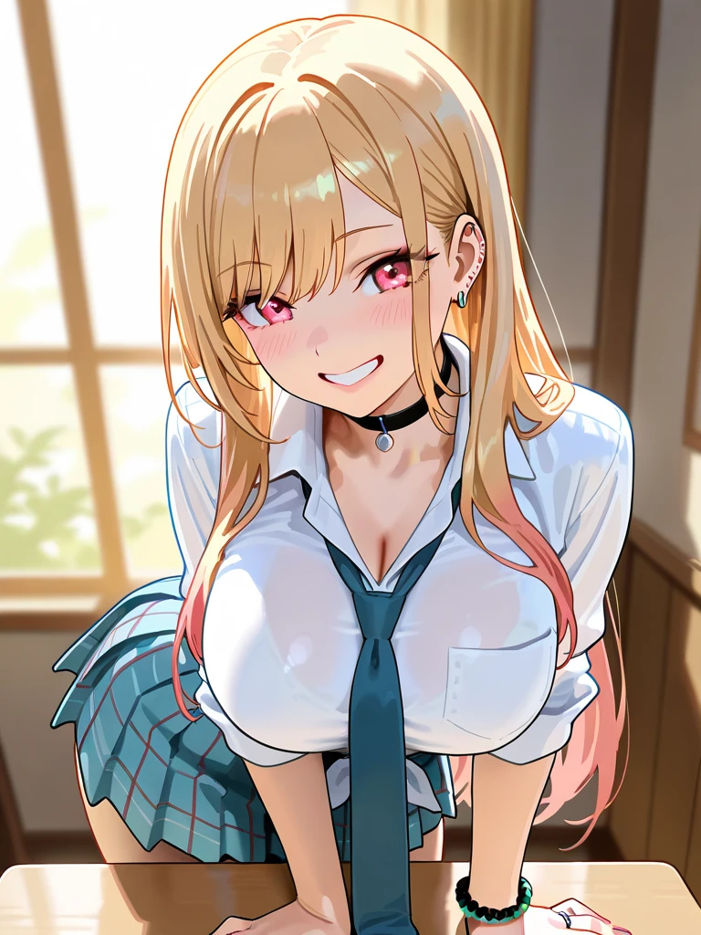 work of art), (portraite), medium breasts (aesthetics), ((Beautiful 28 year old wolf girl)), ((long straight hair parted)), ((beautiful punk and natural blonde hair)), Thin, open eyes, eyes browns, round breasts, Female One, Woman, Female One features, high qualiy, roupas aestheticss, professional angle, (rule of thirds), Female One features, standing alone, (attractive Korean Woman), summer, (ink mist), (Afternoon), (vibrant light), seducer posture, ((guy looking forward)), Pink off-the-shoulder blouse, long sleeves, long hip hop top, beautiful and stylish skirt ((energy)), (bold makeup), (medium boobs), shining skin, (Clothing with Hip Hop details), (pretty clothing), (gorgeous neckline), Body cute, gorgeous eyes, glare eyes, seducer smile, Beautiful mouth, beautiful lips, (best qualityer, ultra detaild, photorrealistic: 1.39 ), bright and vibrant colors, studio lighting, romantic expression, seducer, seducer, in the wooden cabin, Waterfall in the distance, cute girl pose