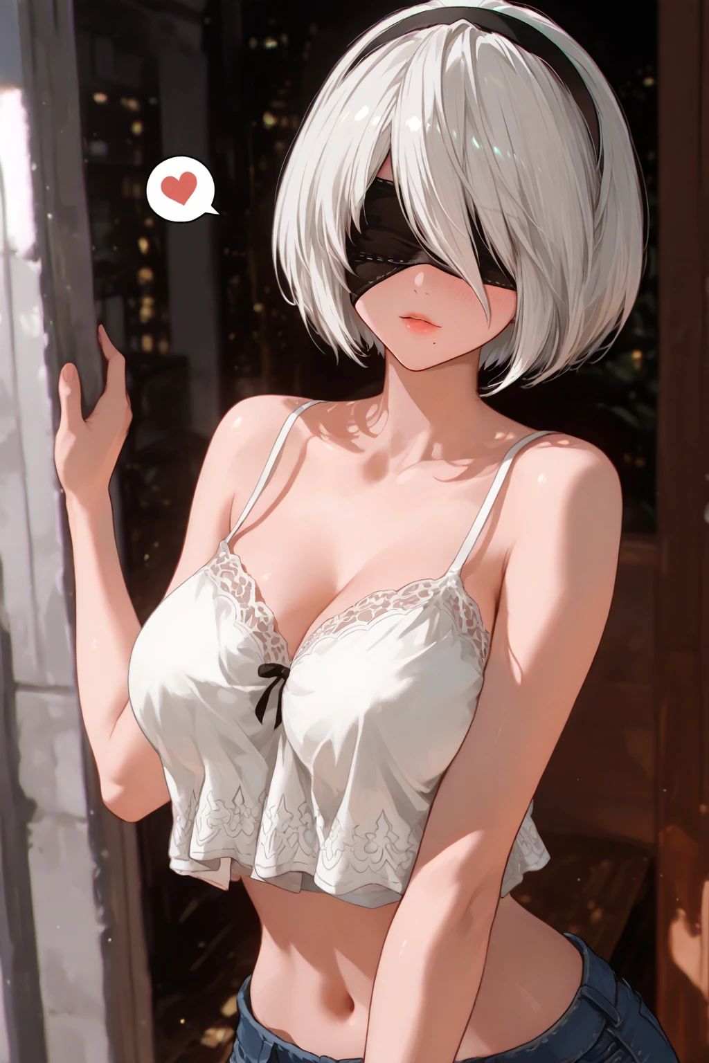 1girl with short grey hair, black eyes, slender body, medium breasts, grey natural mouse ears, natural mouse tail, blush, embarrassed, cover her face, ((((grey bra))), short shorts,zoo aviary