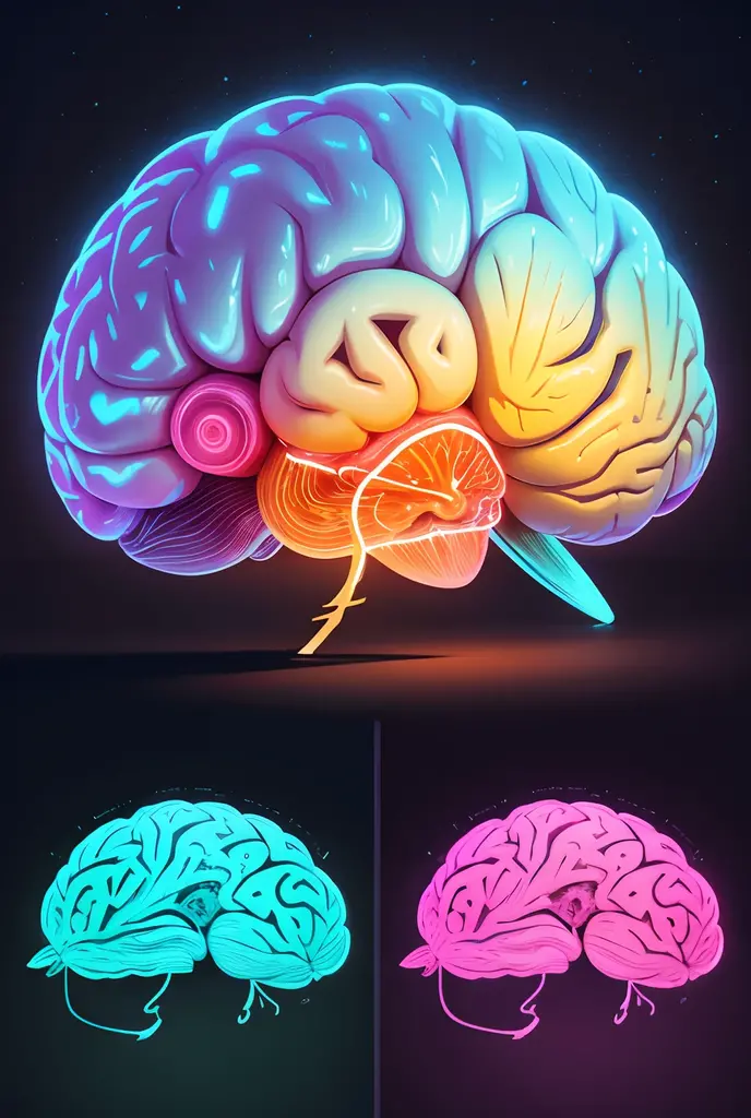 I want a drawing of a brain written metanoia