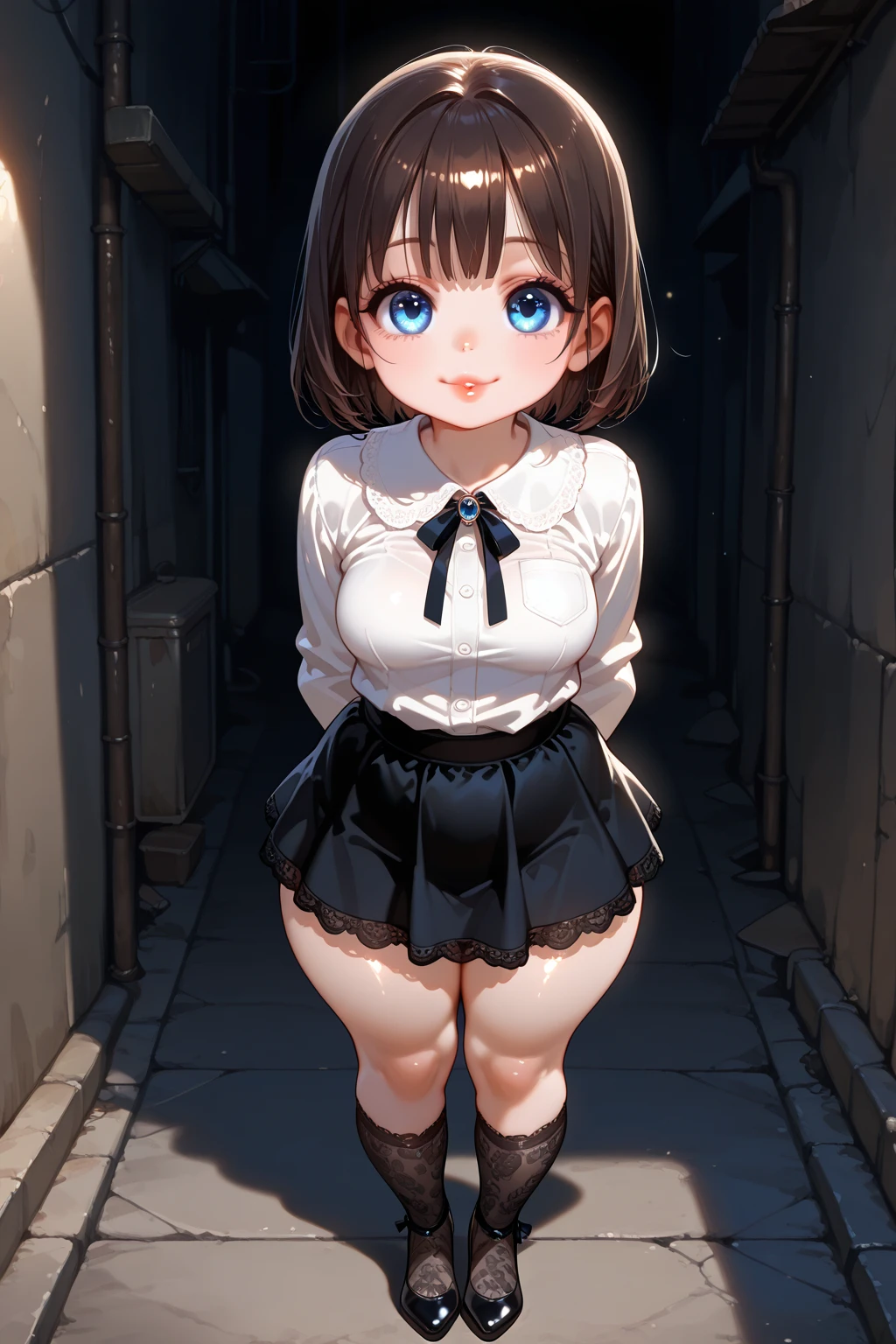 Masterpiece, An incredibly naughty charming little girl carrying a backpack with short open skirt, transparant wet panties, nfsw, from below,beautiful  ahegao face,