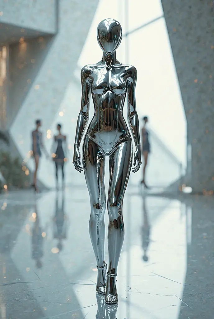 (line art:1.5),metal wire shape,Golden wire,Silver,Iron wire,All are lines,A stylized abstract beautiful woman'S-shaped figure woven with metal wire on the city square,braided with metal thread,contortion,line connection,immensity,empty,Abstract,Three-dimensional stereoscopic,City landmarks,heavy metal style,postmodern industrial style,ultra-realistic realism