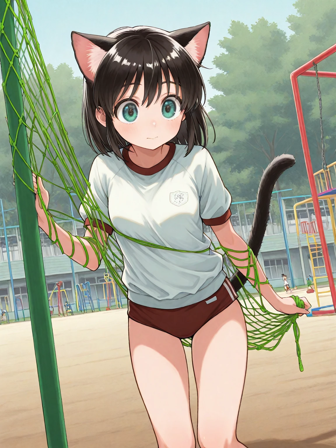 Luci Wilde (age 25, bunny themed lingerie), sneaks around the back yard hiding Easter eggs, ???? poses, 