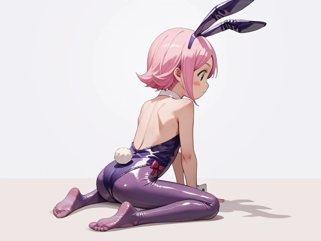 ((Anime style.1.4)))((((Girl with rabbit ears)))) NSFW ((Happy:1.2))(((A girl child))) ((,vaginal,SEX)) ((on the beds)) (Small) ((Short hair)) (( with body)) ((Wearing sweat)) (The sheen) (( Whole body)) ,pink horsetail,long to_hair ,Game CG, Pink eyes, Long,Pink hair,tongue,masutepiece, Best Quality, finely detail,hight resolution,1 Sweaty female rabbit, (Sweating profusely,:1.2) Armpits, thighs thighs thighs thighs,
