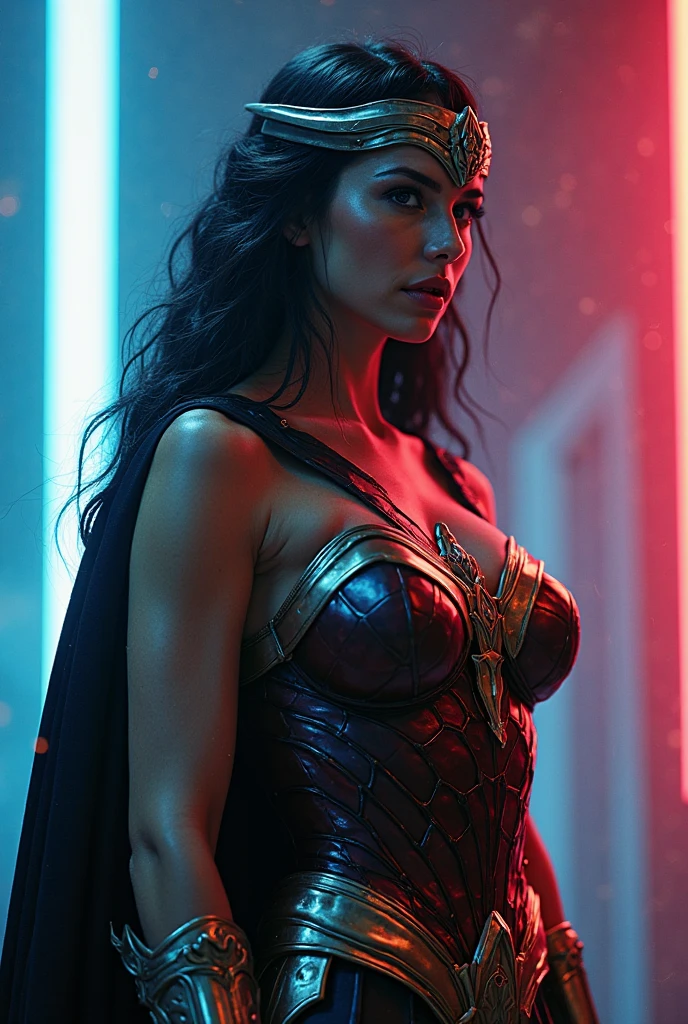 masterpiece, best quality, cinematic, volumetric lighting, very detailed, high resolution, sharp, sharp image, 4k, 8k, 35 mm,
<lora:Psylocke_OliviaMunn_smf_lora_v01:0.9>, 1girl, o1iv1p8y10c-smf, solo, long hair, black hair, looking at viewer, breasts, realistic, lips, upper body, parted lips, bare shoulders, teeth, medium breasts, clothing cutout, nose, choker, sleeveless, psy10ck0utf1t, fire background, red energy background