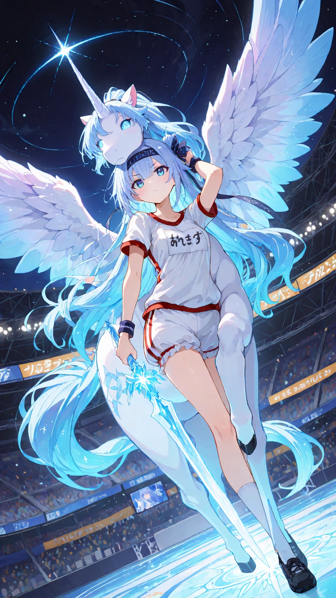Blue baseball hat with silver eagle