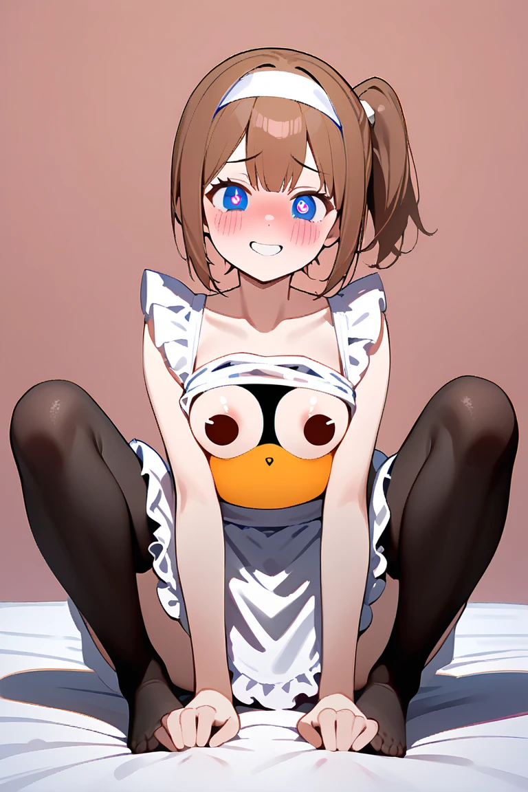 solo、1 girl、((SD character))、Deformation、((Chibi Character))、((3 heads))、cute,, Mini cute style for women, Fluffy orange hair , Nice art style、((Completely naked))、((Exposing the nipples))、((Exposing the female genitals))、((Reverse Bunny))、((Chubby))、((Wide-open legs))、((Small breasts))、((Long Breasts))、((Saggy breasts))、Nightclub、A glittering stage、pole dance、((Slippery hips and sexy squatting dance))、((Brown skin))、((Sunburn marks on micro bikini))、((Oily skin))、((Oil dripping from the whole body))、((Oil splattering from the body))