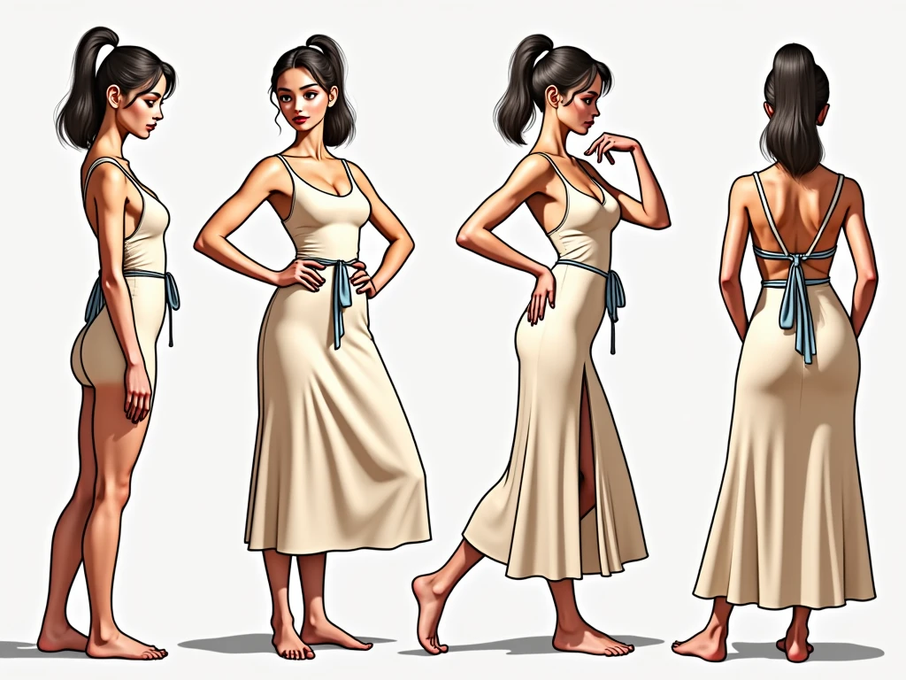 a few cartoon images of the same female character that i'm not sure what this is, a young girl touching her stomach and her breasts, a collection of sketches of several women, two pages show a woman in underwear next to another girl wearing a thongy panties