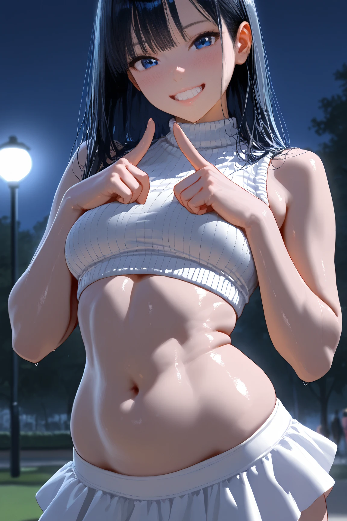 crop shirt underboob, crop top, underboob,1girl,solo, upper body,reallistic, looking at viewer, happy,smile , long sleeves