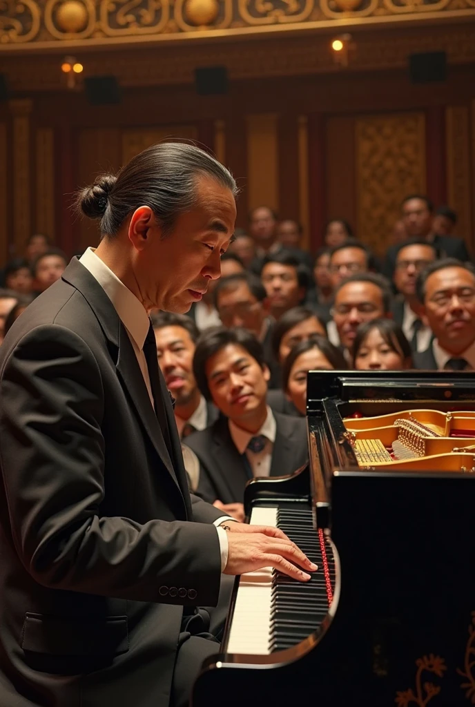 president jokowi dodo playing piano