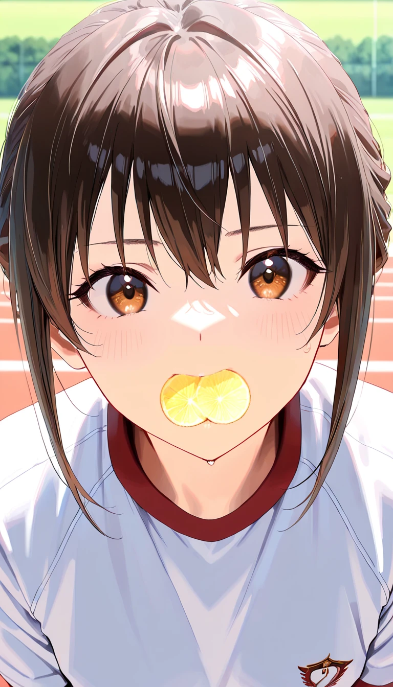 kaori,brown hair,hort hair,surprised,teardrop,cum in mouth,
volleyball uniform,sleeveless,number 7,from above,open mouth,saliva,
upper body,
school gym,
(insanely detailed, beautiful detailed face, masterpiece, best quality),solo,<lora:Kaorii-12WW3dcg:0.8>,