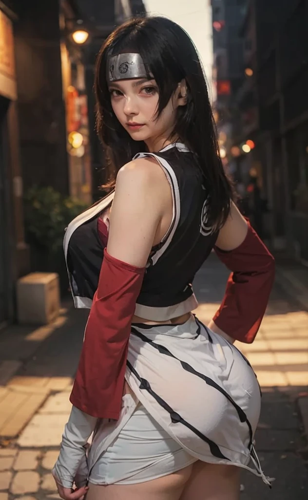 (hyper realstic)、Modern kunoichi、(Female Ninja of the 21st Century)、Beautie high-level image quality hight resolution Realistic Shorthair、Woman with dark hair、A MILF、Middle-aged woman、Big big、Detailed red-black 、detailed skin textures、超A high resolution、Realistic、Voluptuous body shape、angry looking face、Middle-aged beauty、Beautiful expression、With detailed red-black areola 、detailed brown eyes、long fluffy hair、Kamimei、Very delicate and detailed skin texture、35 years old、{(heliport)There is a(Being on the roof of a skyscraper)}、Modern kunoichi、Large cleavage、Large open neckline、bright red lips、Wearing a luxurious and luxurious ninja kimono in Gun Metallic、ear ornament、Silver collar and necklace、gorgeous hair decoration、