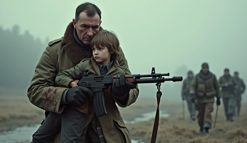 man with twelve gauge killing children 