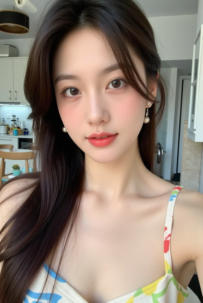 (best quality, 8 thousand, masterpiece: 1.3), a beautiful woman with perfect figure: 1.4, Dark brown hair, highly detailed face and skin, detailed eyes, double eyelid, big bust
