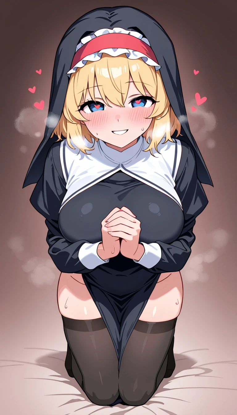 1boy, tidy, futanari, Vulgar underwear, fuck sign, fuck gesture, middle finger, vulgar gesture, sexual gesture, sexual appeal, tattoo, lewd crest, Bulge between the legs, tiny girl, young girl, mesugaki, mesugaki smile, Nuns, nun's costumes, Teasing, naughty looks, heart eyes, Vulgar underwear, fuck sign, fuck gesture, middle finger, vulgar gesture, sexual gesture, sexual appeal, tattoo, lewd crest, tidy, Focus on the girl, glossy skin, oily skin, Gravure, pinup, junior idols, Sound, Clothing, vigorous,, Masterpiece:2, Top Quality, high Quality, Very Detailed, ultra High Resolution, super High Resolution, Beautiful Detail, Dynamic angles, perfect lighting, 8k, Animation Style, cartoon style, game cg, sfw,
