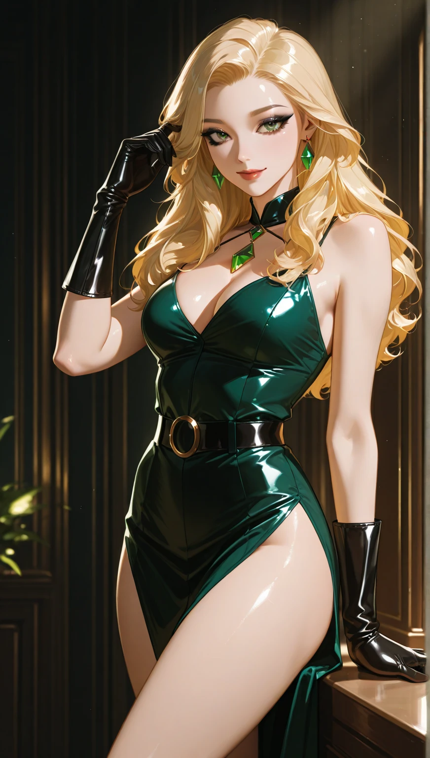((Masterpiece, best quality)),photography, detailed skin, realistic, photo-realistic, 8k, highly detailed, full length frame, High detail RAW color art, diffused soft lighting, shallow depth of field, sharp focus, hyperrealism, cinematic lighting,close up,buildings in the background
smiling, beautiful blonde edgAus_woman, posing for a picture,
<lora:edgAustralianDoll:0.7>
pantyhose, high heels, leotard, see-through, long legs, wearing edgJumpsuit <lora:edgJumpsuit:0.8>