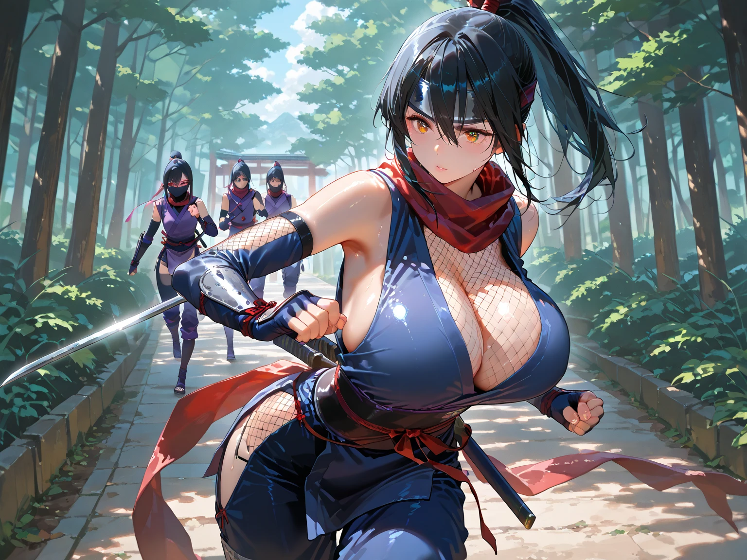 History's Strongest Disciple Kenichi、Shigure Kosaka、 of Swords and Weapons、Heart Blade Combined Practice Slashing、The state where self and weapon become one、Practice cutting together with the sword、Hanging upside down on the ceiling bars with your toes、I don't particularly mind if others see me changing clothes or naked.、Weapon Seller、Assassin's knife、Liangshanbo、Weapon Master、Mainly weapons in general。The kimono and chain mail he wears are his trademark。The underwear is a loincloth and a cloth.、He also wears a loincloth when swimming.、For some reason, I don't like school swimsuits.。Always carrying the Japanese sword left by his late father「The Truth About Blade Metal」Or Kusarigama、Shuriken、Kunai、hairpin、Carrying a tonfa etc.、The swordplay is here!、Cut off the bullets、Even a rice scoop or a wet hair tie can turn into a blade.。