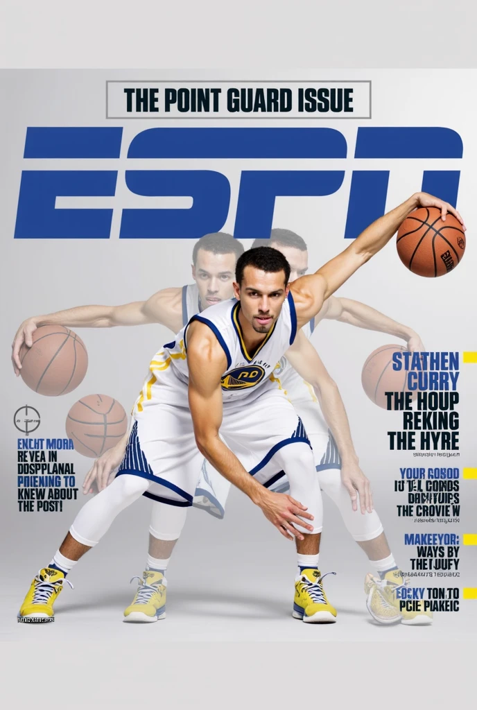 A poster with people and text, a basketball player surrounded by text: "The best three-point shooter in NBA history", "Stephen Curry", "The most accurate, the bravest, the most innovative", "Any position, any angle, any situation", "Golden State Warriors" <lora:flux.1_lora_flyway_T-poster.safetensors:1.2:1.2>