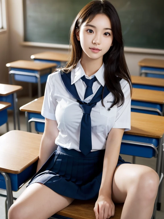masutepiece, Best Quality, japanaese girl,1girl in, 8K, Raw photo, top-notch quality, masutepiece, nffsw:1.2, exceptionally detailed RAW color photo, professional-grade photograph, (Realistic, Photorealistic:1.37), (highly detailedskin:1.2), Ultra-high resolution, (lenz 50mm), (F/1.2),Exquisitely Detailed Eyes,Staring at the viewer,
break
With 1 girl (There are many elderly people:1.4), Beautiful face, kawaii,(Smile:1.05),(20yr old, Large breasts, wide-hips,Straight hair, (Short hair), Black eyes, white fine skin,small mouth, high cheekbones (Definition), Sexy Pose,(Leaning forward:1.3),(The to the FW:1.1),White panties、Korean Idol、Nogizaka Idol、hposing Gravure Idol、Adults、女優、(masutepiece, top-quality:1.3), (Ultra detailed 8K cg:1.2), (hyper realisitic:1.35), (Photorealistic:1.45), (Realistic:1.4), Cowboy Shot,
1 beautiful Japanese girl, 22 years old, super model, Japanese Idol, __expression__, Large breasts, (sitting on the desk:1.1), (School uniform:1.4), (Skirt lift:1.6),
(School classroom background:1.1),