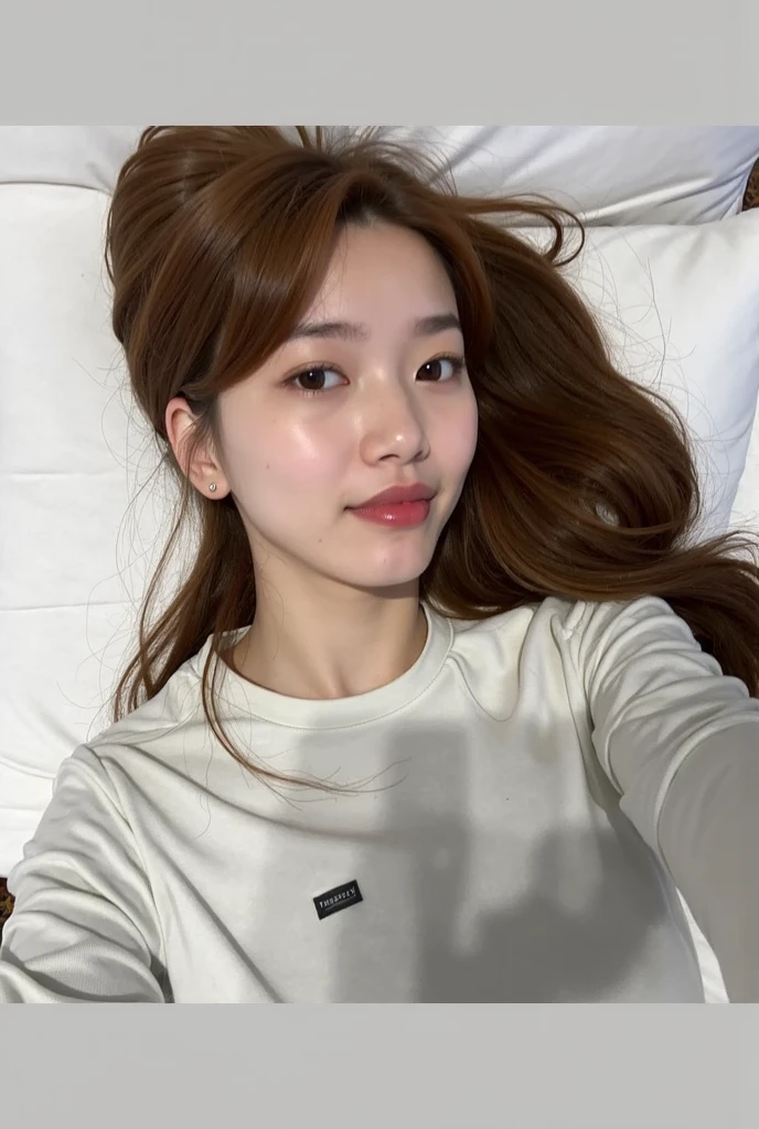 (realista, high resolution:1.3), 8K,Piel hermosa、BAE SUZY Una chica con figura perfecta., cara y ojos muy detallados, pelo largo, Camiseta sin mangas, Jeans cortos, en el dormitorio, small breasts, escote expuesto、(tren lleno) BAE SUZY 