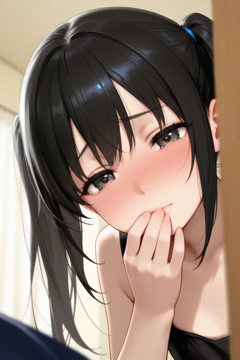 Side angle,(avert your eyes:1.5),Realistic,(Pale skin: 1.2), RAW Photos,Realistic,Portrait Photography,Shiny skin,Japanese Idols,Shiny Hair,(A 25-year-old woman with medium-length straight hair and bangs) and (Black Hair) and (Purple eyes),smile,Background is an office room,by 2 person,All naked,naked,Dick,penis,semen,Creampie,Pussy,Male organ,Sex,Sweat,Sweaty,Female organ,Lower Body,Pussy,Ahegao,After Sex,Normal position,Blowjob,Deep Throat,Cowgirl,Lateral view