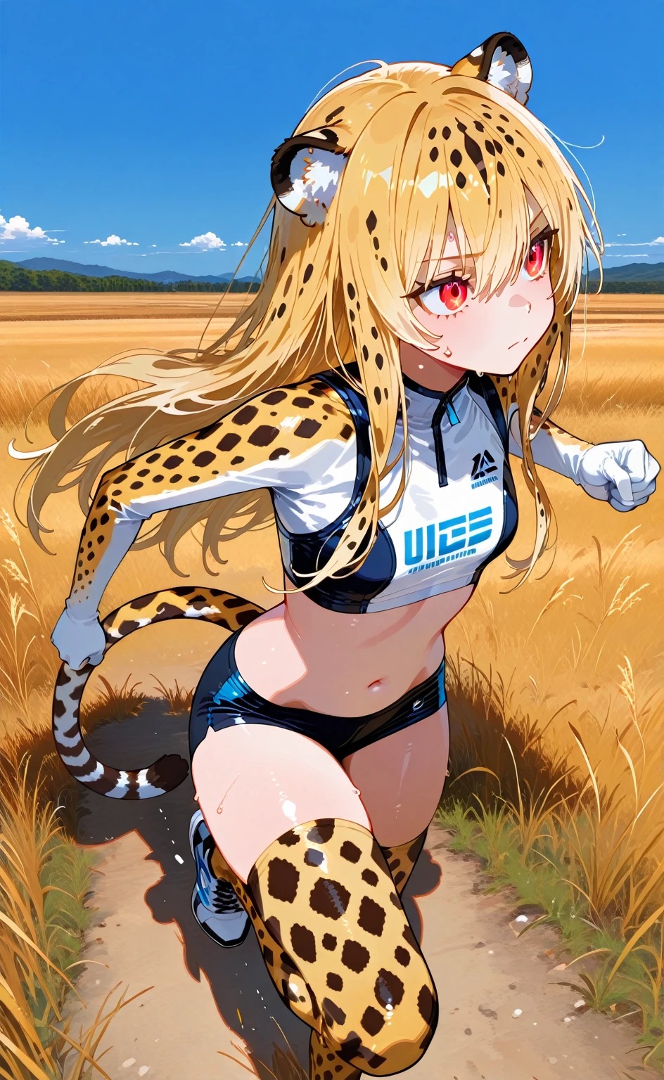 Girl muscle bikini tiger blonde with superpowers gets shoot by helicopters
