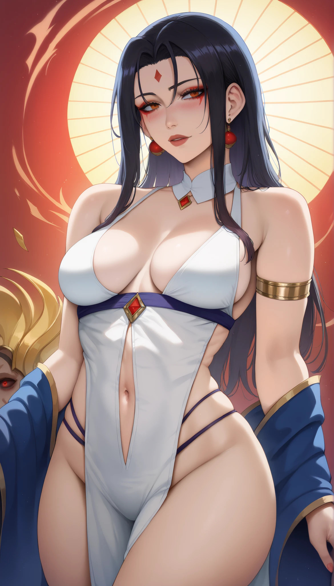 NSFW,Holding a fan、Arabian woman with flowers in her hair, Exquisite digital illustrations, Beautiful artwork illustration, Amazing digital illustrations, Beautiful digital art, Inspired by Yoon Doo-seo, In the style of digital illustration, Empress of China, Portrait of a Geisha, Beautiful Fantasy Empress, Beautiful digital illustrations, 美しいPortrait of a Geisha, Portrait of a Geisha,sex,pussy juice,creampie,penis in pussy,1boy