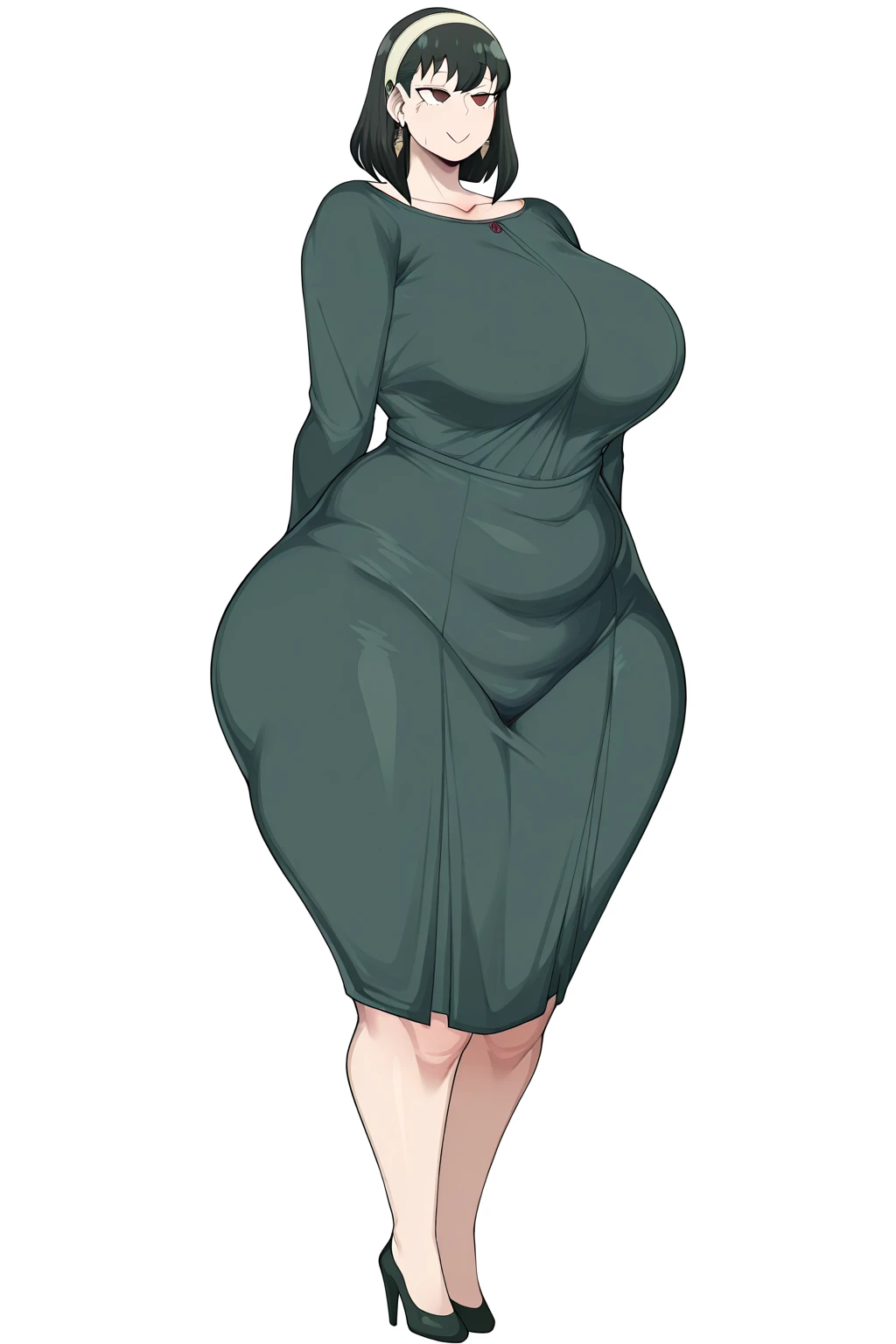 masterpiece, highest quality, High resolution, One girl, solo, sexual intercourse, Pornographic images, short hair, etsukoto, brown Eyes, fine grain, fine grain, (((Thick thighs, Plump thighs, Voluptuous thighs, Thighs alone are enough))), Huge and ample breasts, Cleavage, big long breasts, Naughty big,((big breasts are important))、((Naughty thighs)), L Cup, (thin:1.4),(Tight waist:1.4),  (completely nude:1.4), anguish, open mouth, blush, (((Simple Background))), ((Wide Hips)), Shiny, Oily skin, Mature mother, Calf, Seductive mature woman, milf, Perfect body, Plus Size Model, curvy, ample, etsukoto, blush, clavicle, retro artstyle, 1990s (style), (thick thighs:1.4), (discovery stance), feet, ((full body)),