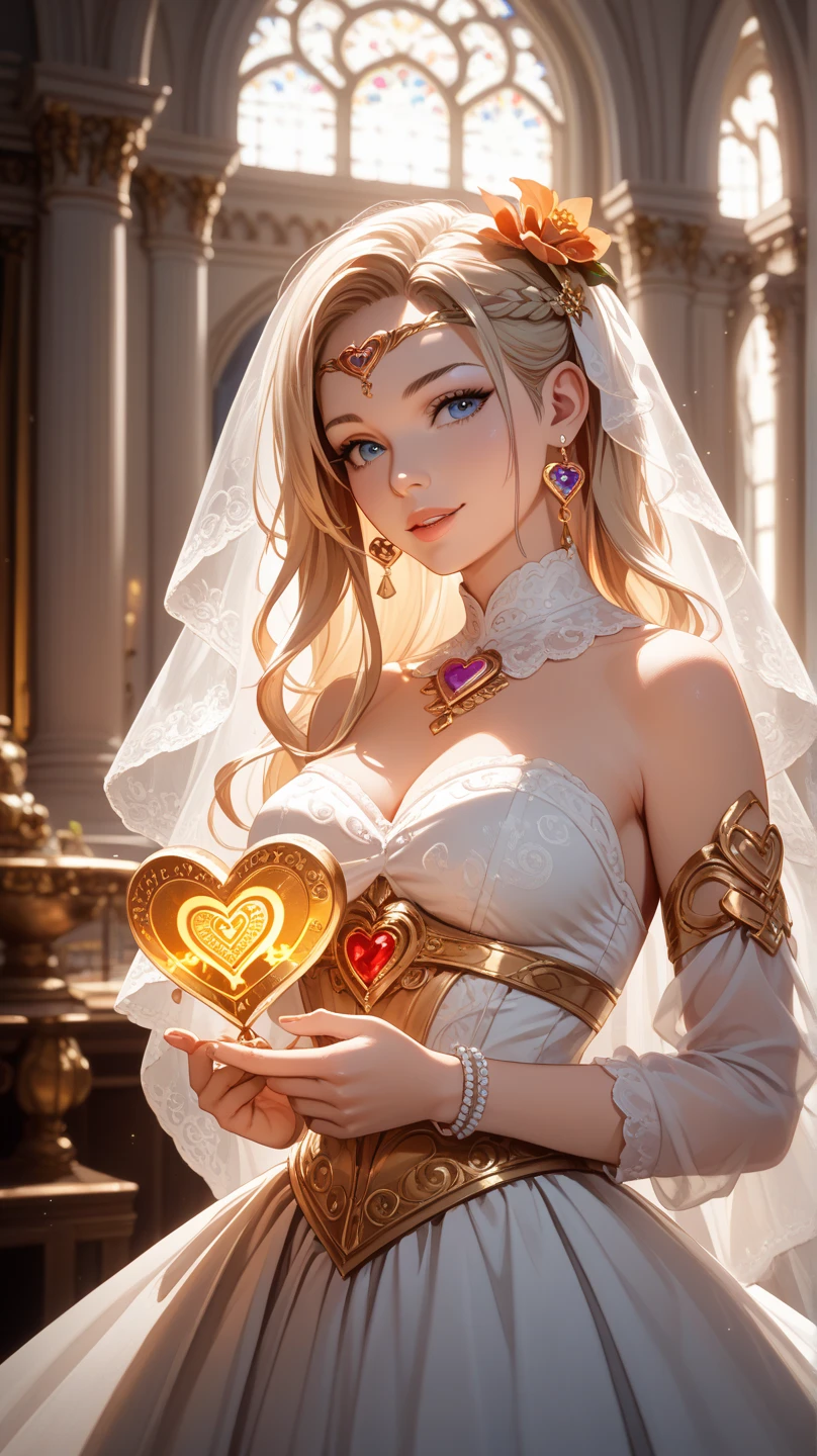 oil painting anime comic art, Larry Elmore, art of a groom held by ((radiant chains)), in his wedding day and his bride, a handsome groom, wearing suit and tie, BREAK AND a beautiful, sexy bride, busty bride, wearing white leather wedding dress, the chain holds the groom, with chains, the chain forms the shape of red glowing heart, cinematic light, High Detail, Ultra High Quality, High Resolution, 16K Resolution, Ultra HD Pictures, Ultra Realistic, Clear Details, Realistic Detail, Ultra High Definition,