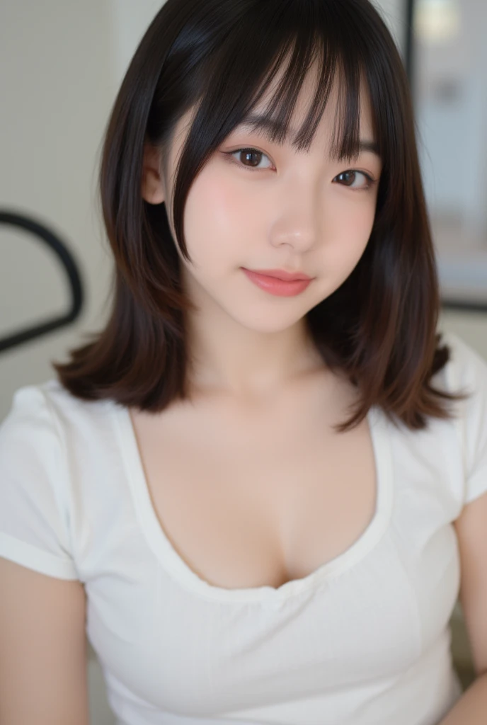 masutepiece, Best Quality, 
Ultra-detailed, finely detail, hight resolution, in 8K,
((Photorealsitic:1.4, Raw photography, 超A high resolution,Top image quality: 1.4)),
Wallpaper, 
((Composition that includes the perfect whole body)), 
Beautiful detailed eyes, Natural Color Lip,
((toppless:1.5)),
((Random and cute hairstyles)), 
((Random and cute poses)),
((Colossal tits、cleavage of the :1.2)),
((Random  sheer :1.5)),
((A big smile that makes you squint)),
((breastsout、under look eyes、Mole on the arm:0.9)),
((From  above)),
((lying on the bed)),
(()),, 
(())
very detailed and professional lighting、
((Randomly join hands:1.5))、
((thigh visible、I can see panties:1.5))