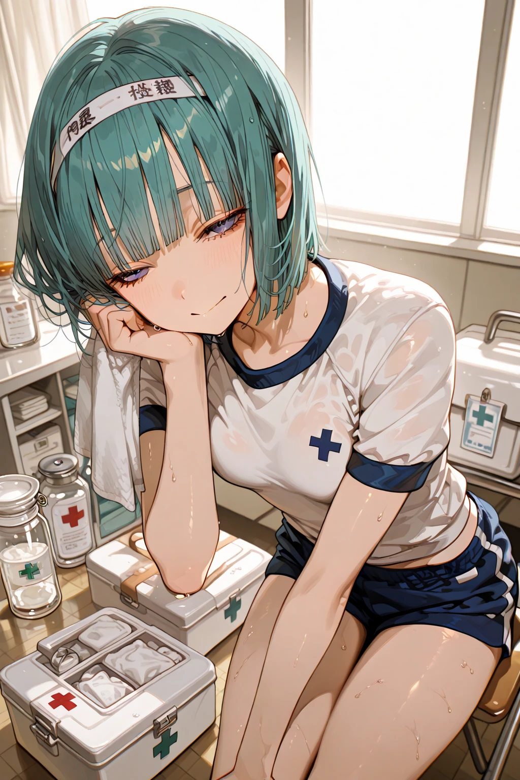 a  locked in a room while she is in a chair while she has a tube in her mouth while a machine is inflating her while the little girl&#39;s stomach inflates too much and her belly starts to inflate and swell too much 