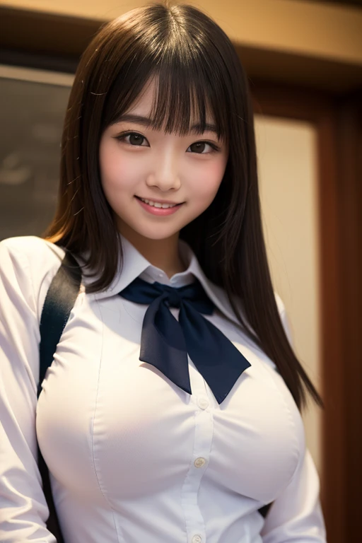 ((highest quality, 8K, masterpece :1.4), highest real,Sharpness:1.3, Perfect Body Beauty:1.4,super detailed face and skin texture,(Glowing skin) ,((Super Real,best quality)),(soft lighting),super detailed face, fine eyes, double eyelid,(ass pov),(((1 girl))),fine detail,highly detailed face and eyes, (cute face:1.6), ((NSFW:1.6)), my sister,18years old,(huge breasts :1.8,beautiful areola,small areola),(Glowing skin),((make eye contact with the audience)),((Composition from the avobe:1.2)),---//background//----((Manga style background)),(Inside the room, bright room, Marble floors, white concrete walls,large windows, sunlight shines in)---//Hairstyle//---(Beautiful BROWN hair:1.2, long Hair:1.2,CUTE HAIR STYLE),---//expression//---(SMILE FACE:1.4,OPEN MOUTH)---//Titty fuck//---(((long penis, breasts blowjob:1.2)), ((paizuri:1.2, penis is between breasts:1.2)),((press breasts together,Close your breast with both hands))),---//Pause//---((lie on your back on the bed:1.6,Selfie))),(open legs:1.6),(penis in pussy),((cum in pussy:1.4)),(UPPER BODY:1.4)),---//clothing//---((school uniform:1.4,sailor suit:1.4,BLUE RIBBON TIE:1.2,BLUE SKIRT:1.2,WHITE SHIRTS:1.2)),