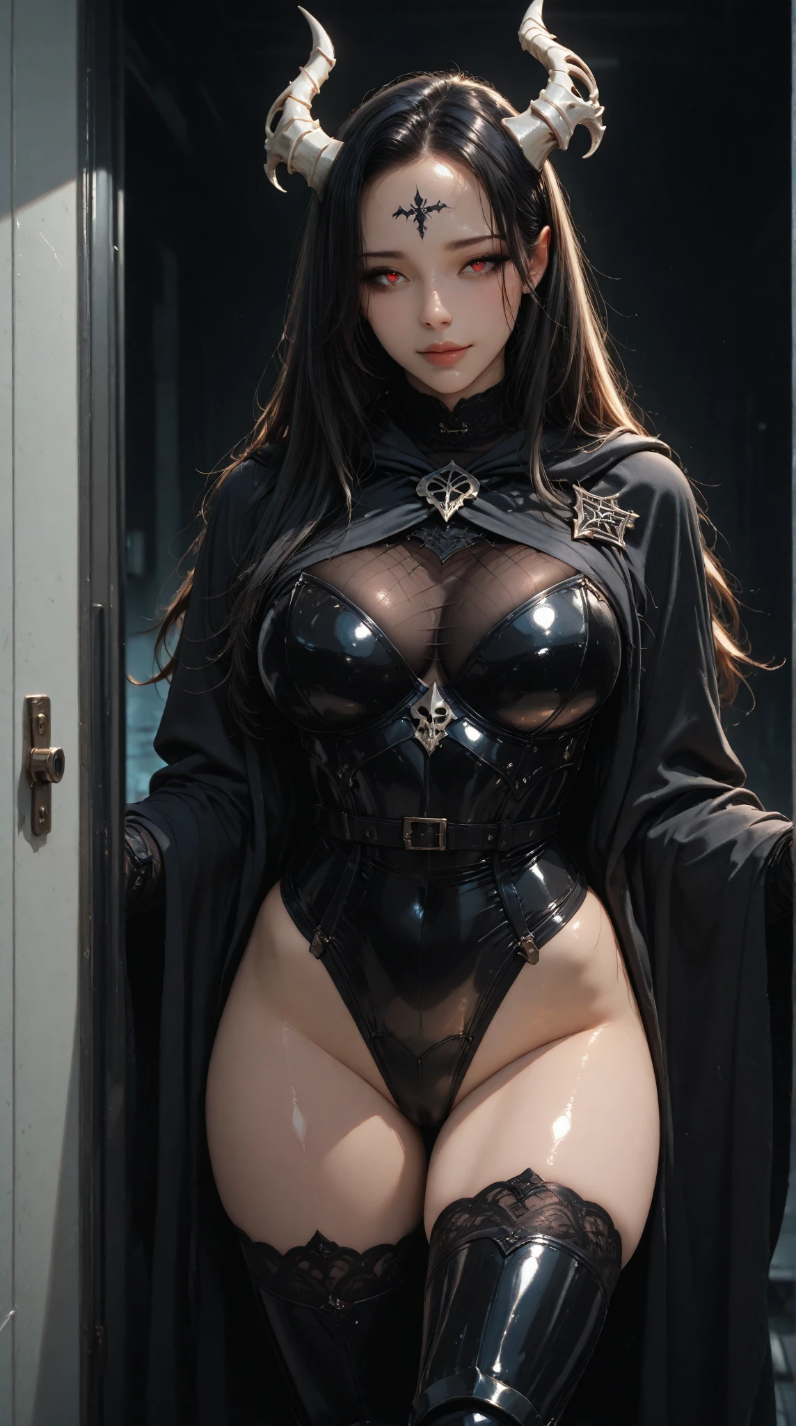 hyper realistic, big natural breasts, perfect face, bright light, natural shadows, creative blending, highly detailed, romantic, amazing quality, elegant, perfect, masterpiece, seductive posing, Huge round breasts, full body, realistic. Ideal body. Good proportion. Correct body anatomy. Professional lightning. Photoshoot. Seductive pose. White skin. Realistic skin. Sexy. Round butts. Sexy pose. Blushing cheeks. Long eyelash. Glasses. Big round glasses. Realistic glasses. Detailed glasses. White frame glasses. Slim waist. Detailed lip. Sharp nose. Anatomically correct hands. Anatomically correct feet. Ultra detailed face. 1 girl. Inside a castle location.  Short straight hair. Bob hairstyle. Iron armour. Holding sword. Medieval. See through clothes. Show pussy. NSFW.