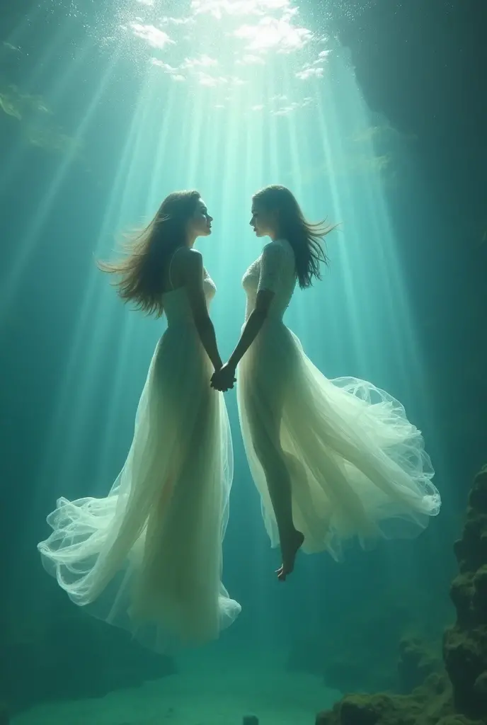 I'm filming a new MV for a girl group. The next scene is an ocean-inspired scene. Let's set up a studio with an underwater concept