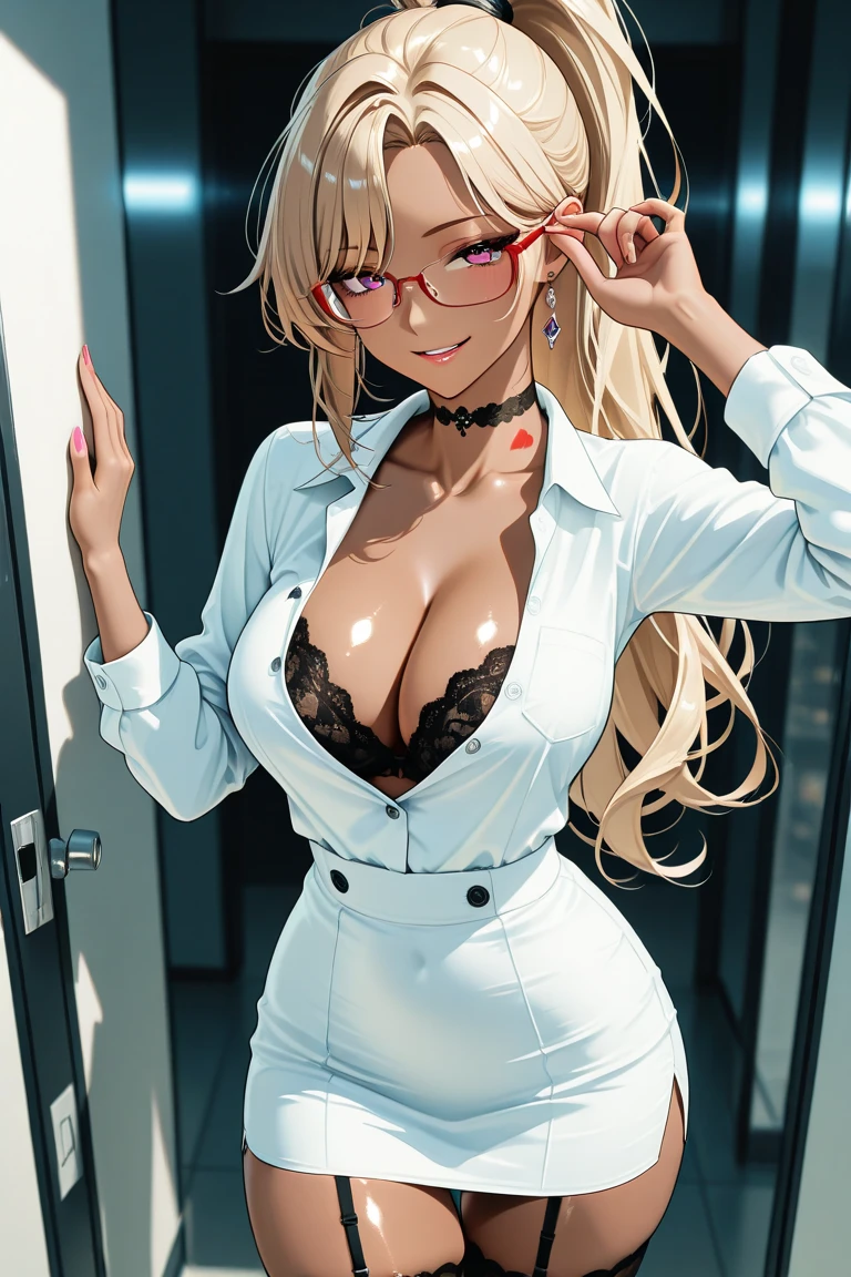 1girl in, POV, 1boy, between breasts, , Sweat, cleavage, , , Room, full of sweat, Large breasts, motion line, motion-blur, Warm summer, white shirt,Precise features and delicate expressions,huge breasts are wet,Very beautiful woman,、((trembling))、(Slim and thick ),Toned body、Composition of the whole body、Perfect human body、(((Sweat,steam, Oil,gleaming skin、realistic skin textures、Detailed beautiful skin、Shiny skin、shiny white skin)))、Boy's room、Study guidance by a private tutor、reward、darkened room、Studying、((Vertical ribbed sweater dress with open neckline)), Holding a red pen、Spread your legs in front of you、Embarrassing and embarrassed face、astonished face、wearing lab coat、science women、flask、beaker microscope、science books、Woman straddling a man