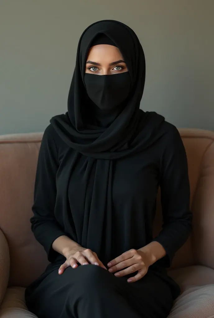 52 years Old, Hijab Indonesian mature woman, Large : 96.9, Niqab, Tight Burqa, , Breast about To burst out, at Office, Dark light, at Nighttime