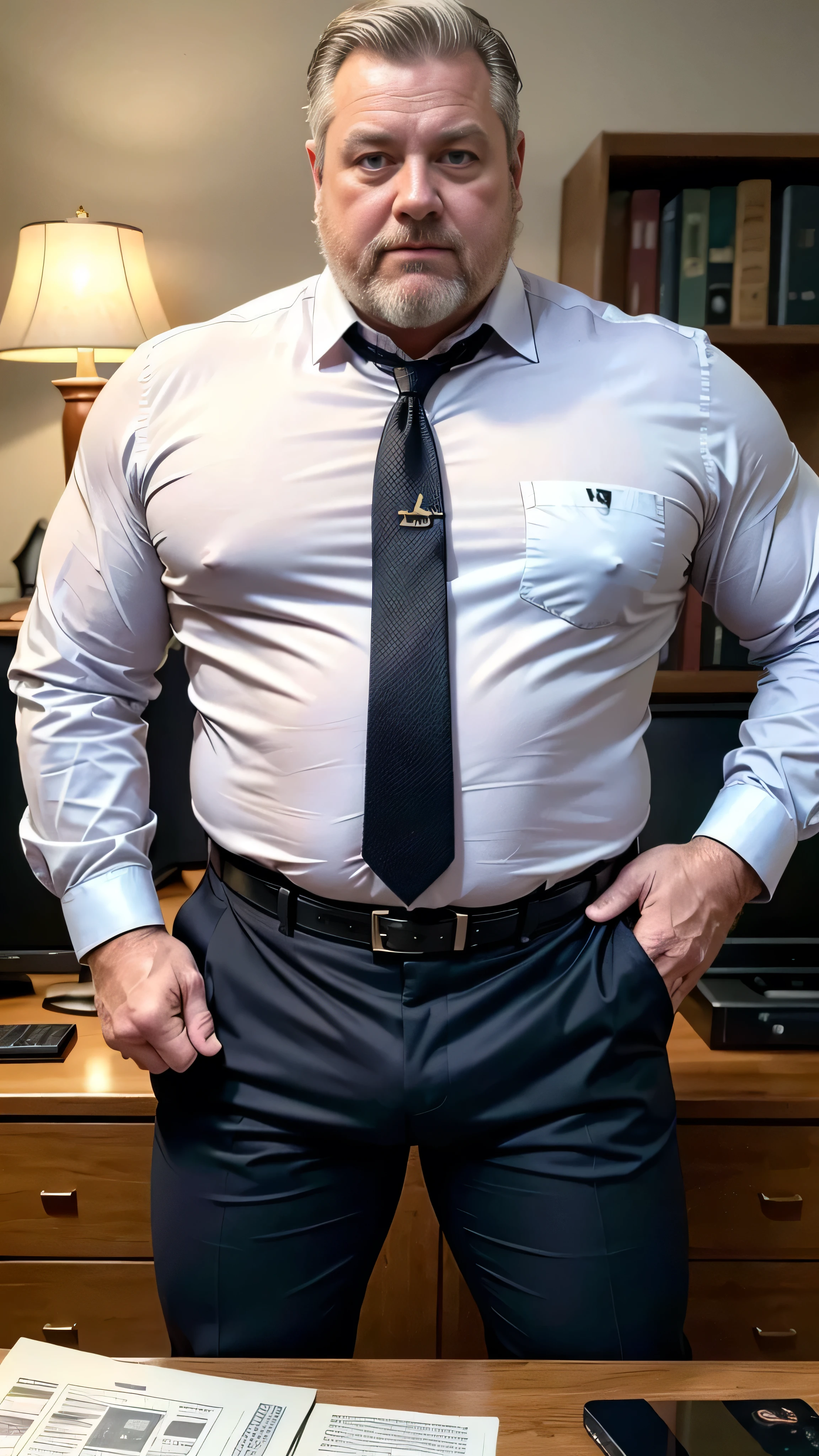 40 years old Handsome muscular AARAV GURJAR 1 in school uniform, huge bulge