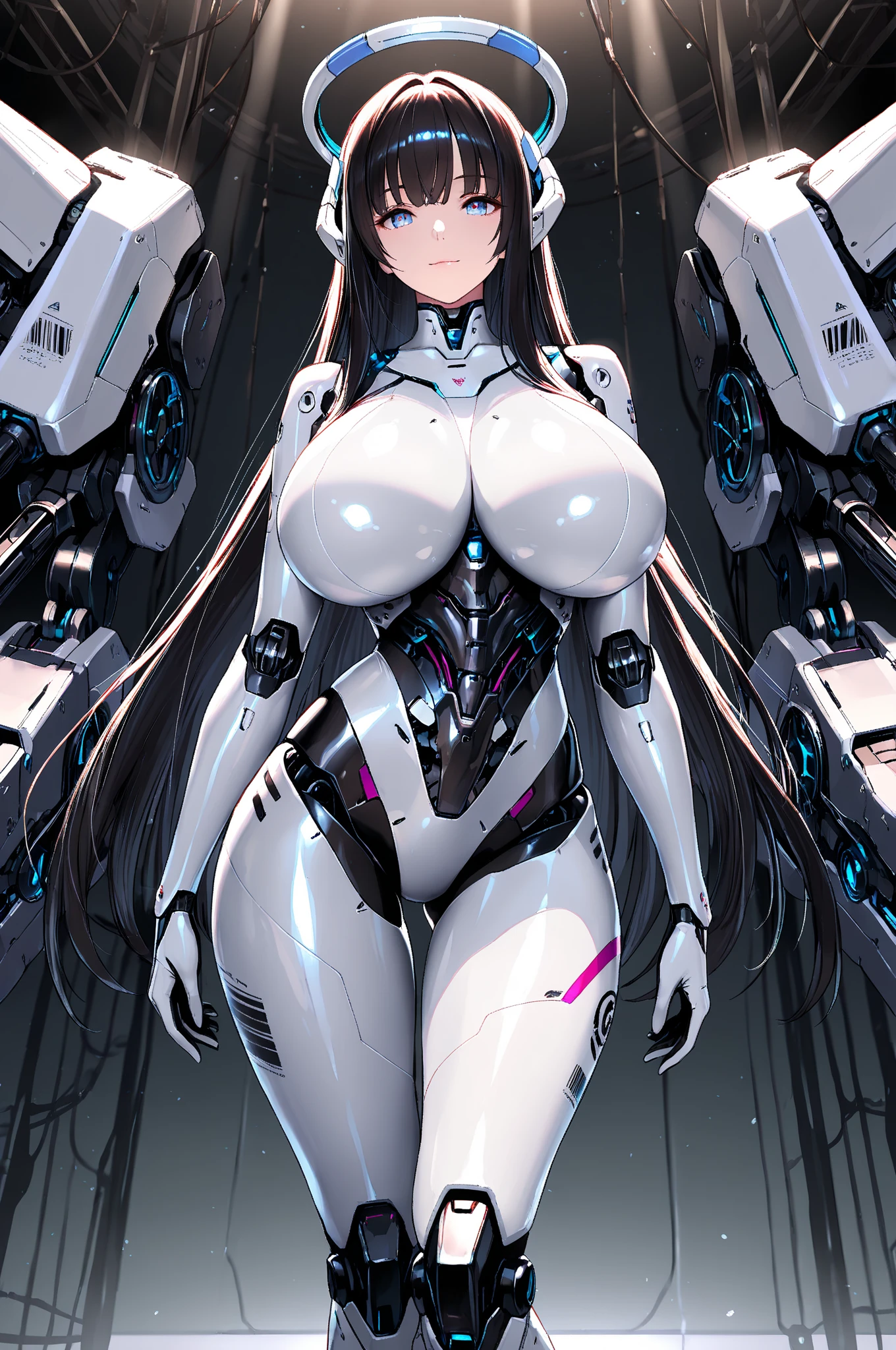 (((masterpiece, Highest quality))),(((alone:1.2))),(((One girl:1.2))),32K Wallpapers, Very detailed,(((((portfolio))))),(((((close))))),(((((breast enhancement))))),((((More Angles)))),(((highlight))),((((Heterochromia iridis)))),(((completion. Detailed face))),((((Very talented)))),(((((The most complex machine))))),(((The Strongest Mechanical Girl:1.4))),((Overall colorful)),(((((Huge breasts,shibsri,BDSM,bondage,nsfw